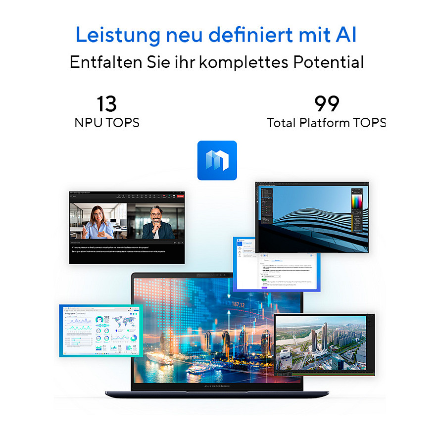Laptop ASUS ExpertBook B5 14" U7-225H (14" FHD, Intel Core i7, 16GB RAM, 1TB SSD, Intel Iris Xe, Windows 11 Pro, hrvatska tipkovnica, srebrna boja) – internacionalna non HR tipkovnica-7