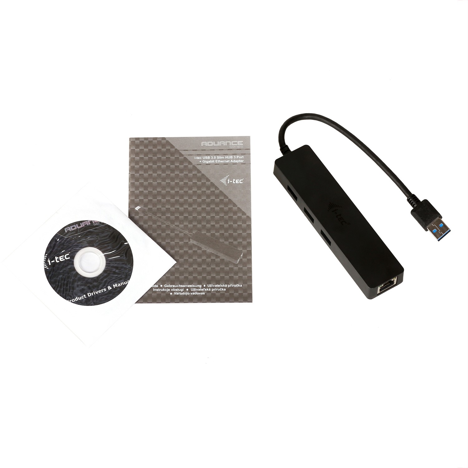 USB Hub I-TEC D I-TEC USB 3.0 SLIM HUB + GLAN-6