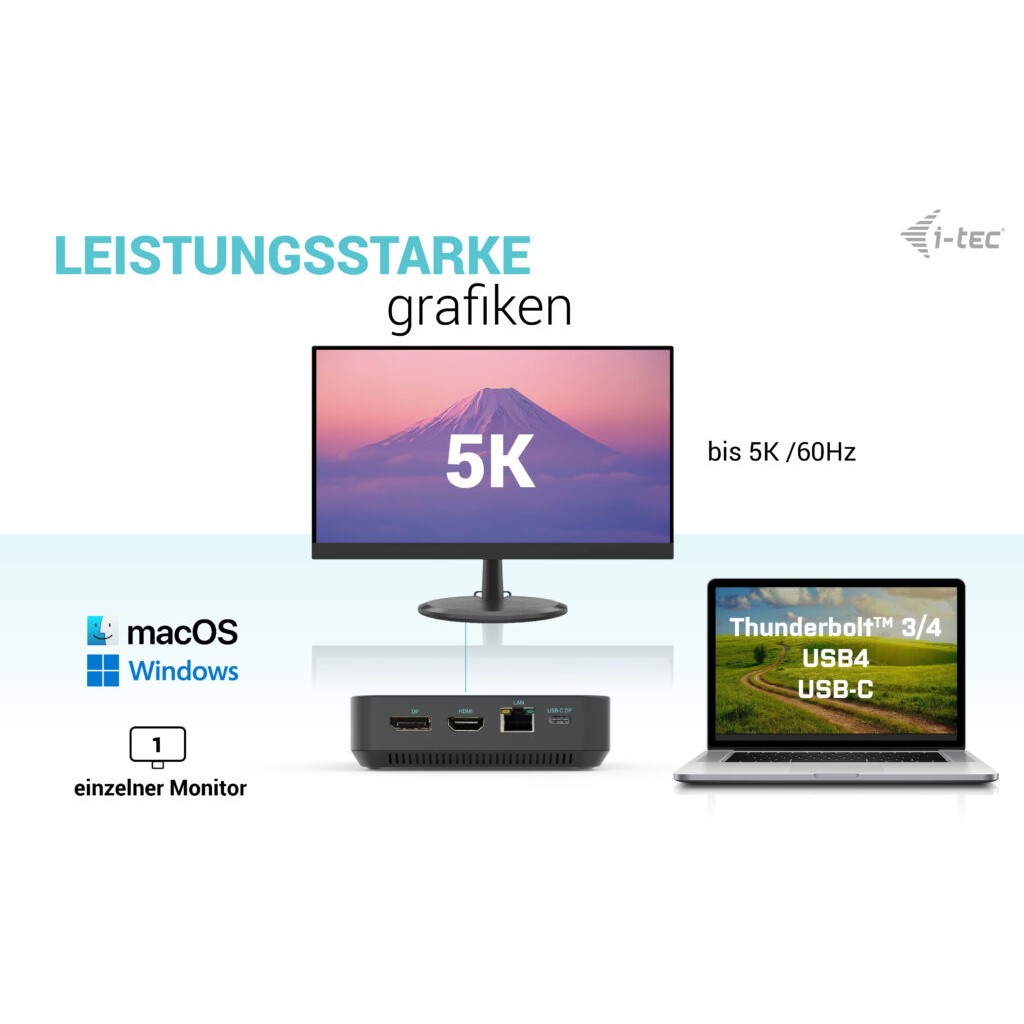 DOCKINGSTATION I-TEC D I-TEC Dockingstation USB-C / Thunderbolt 3/USB4-8