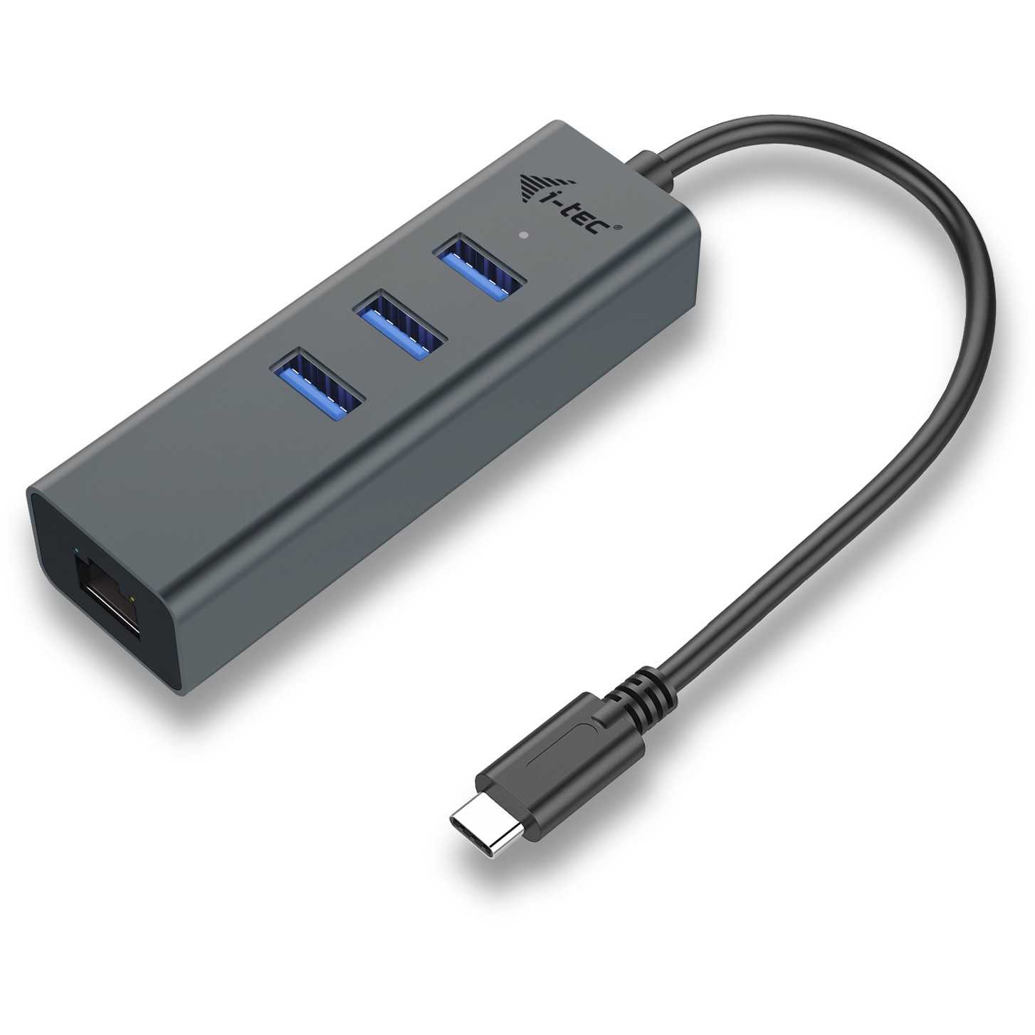 HUB I-TEC USB-C 3-PORT HUB + GLAN-0