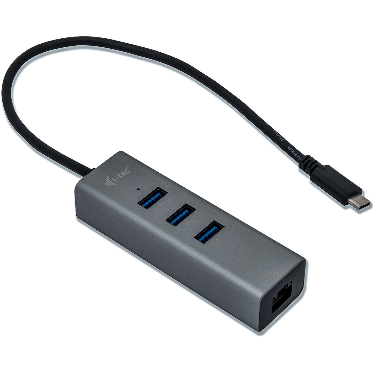 HUB I-TEC USB-C 3-PORT HUB + GLAN-1