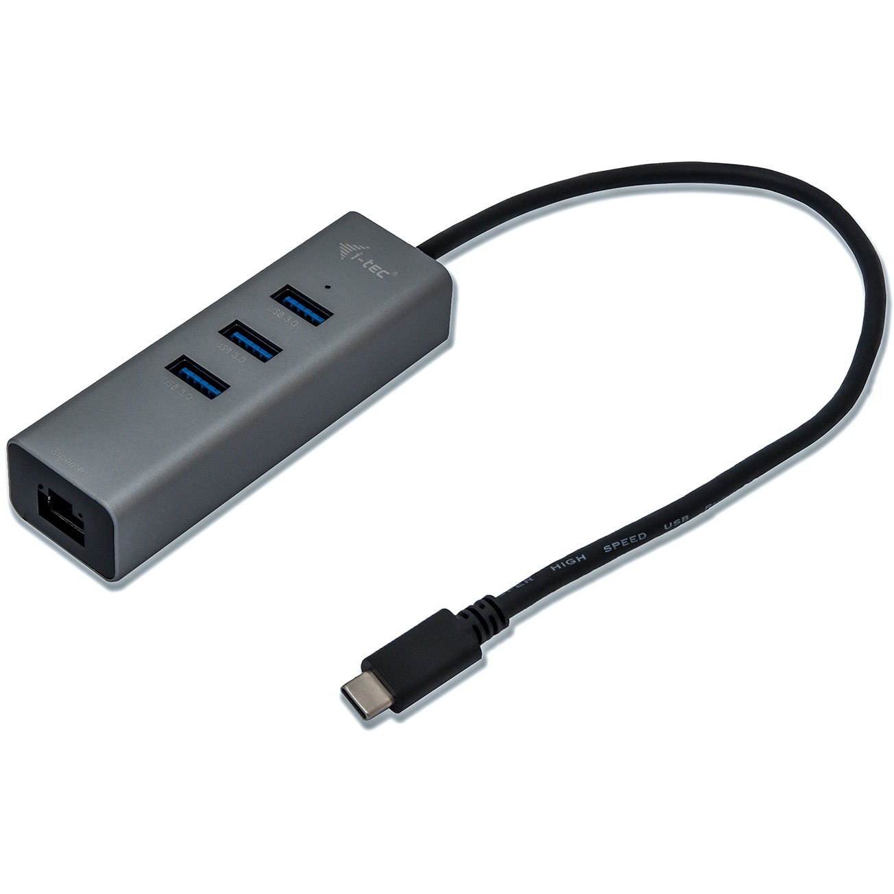 HUB I-TEC USB-C 3-PORT HUB + GLAN-2