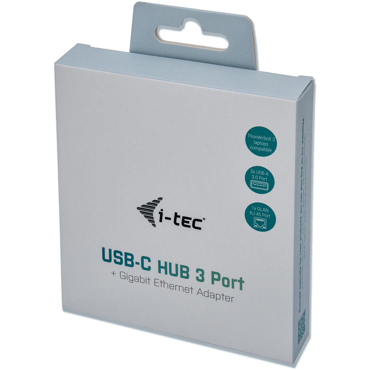 HUB I-TEC USB-C 3-PORT HUB + GLAN-4