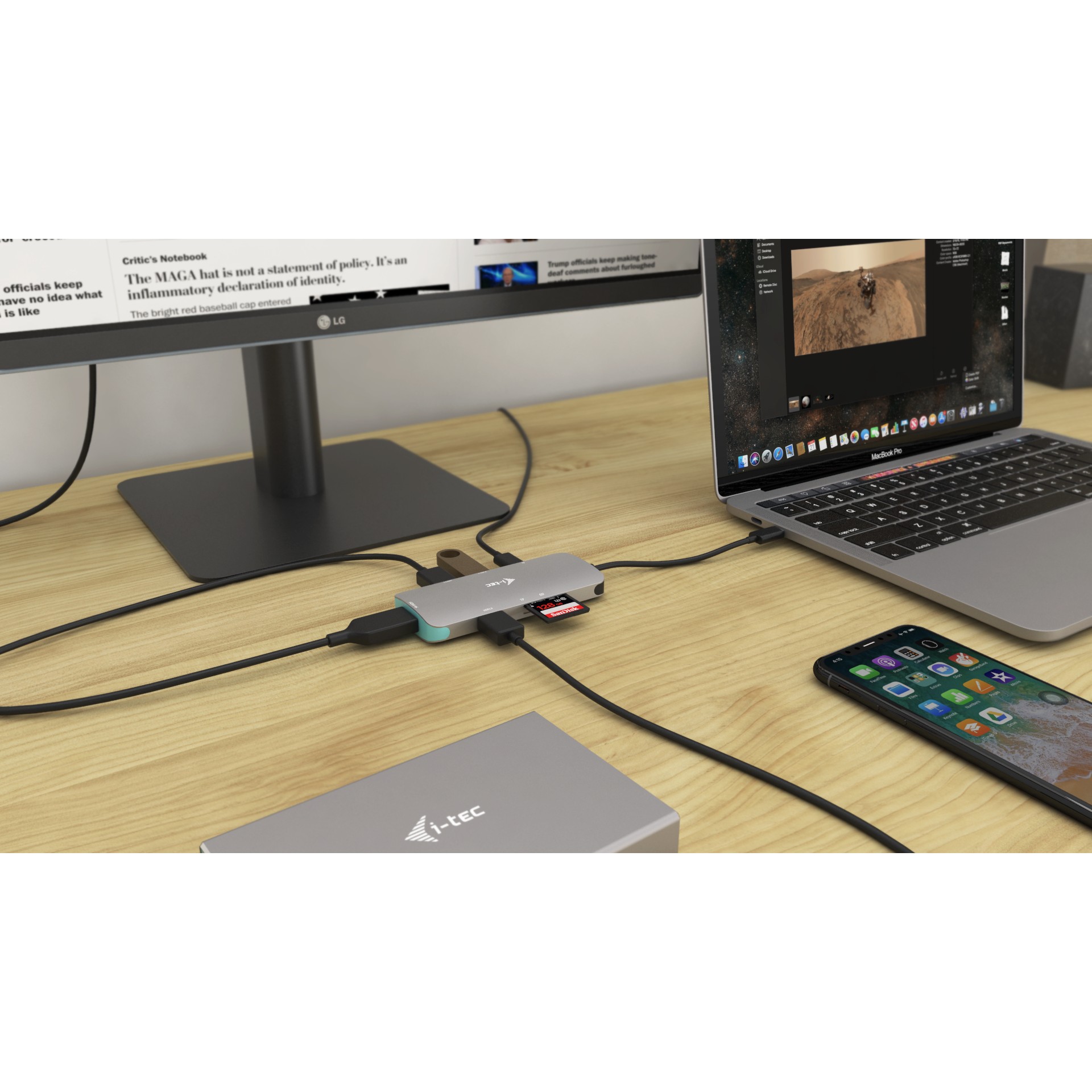 USB-C Docking Station I-TEC NANODOCK 4K HDMI PD-8