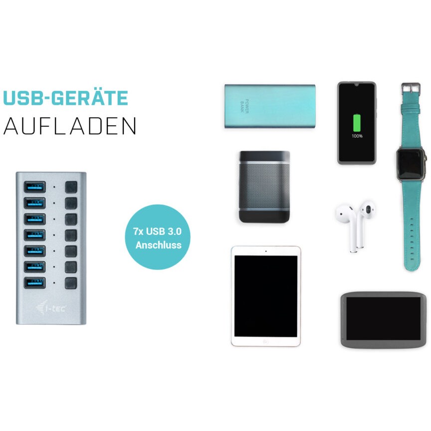 USB HUB I-TEC D I-TEC USB 3.0 HUB 7 PORT 36 W-4
