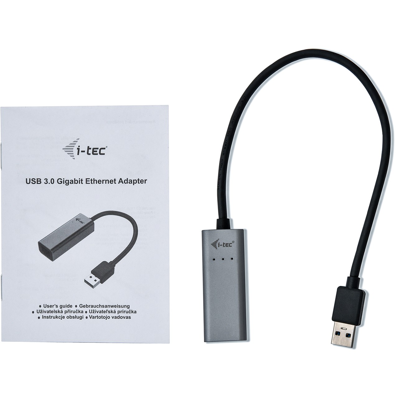 Adapter I-TEC USB 3.0 Metal Gigabit Ethernet 1x USB 3.0 na RJ-45-4