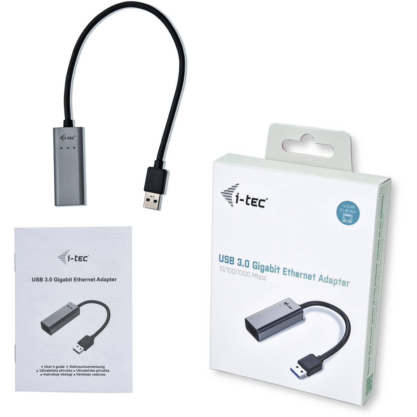 Adapter I-TEC USB 3.0 Metal Gigabit Ethernet 1x USB 3.0 na RJ-45-6