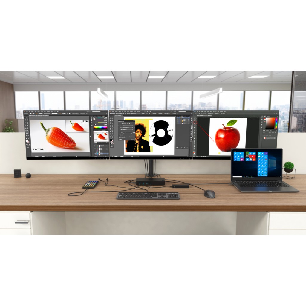 Docking station I-TEC USB 3.0/USB-C Tripledock mit PD 100W 3x4K 60Hz-5