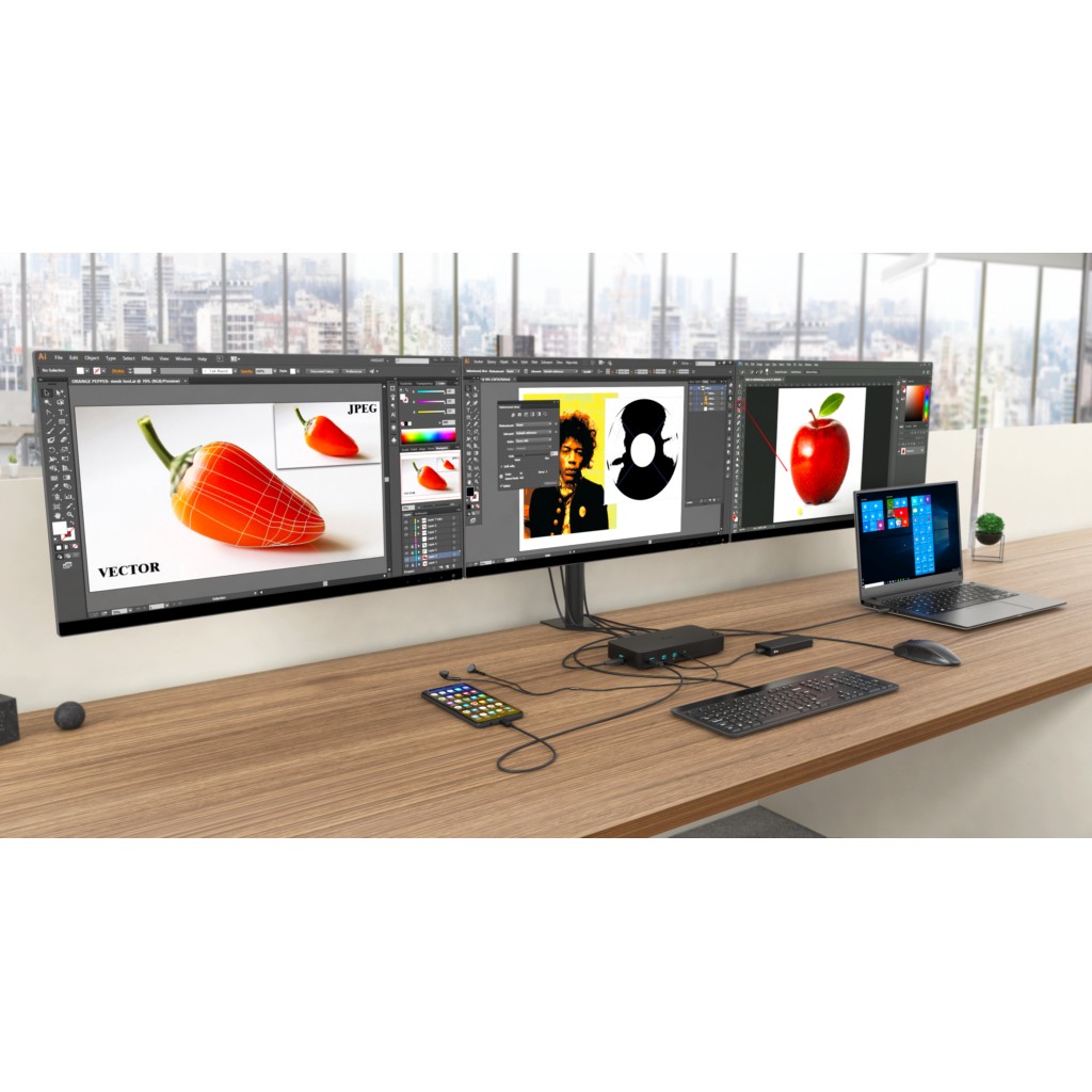 Docking station I-TEC USB 3.0/USB-C Tripledock mit PD 100W 3x4K 60Hz-6