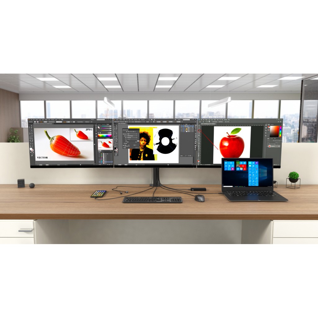 Docking station I-TEC USB 3.0/USB-C Tripledock mit PD 100W 3x4K 60Hz-8