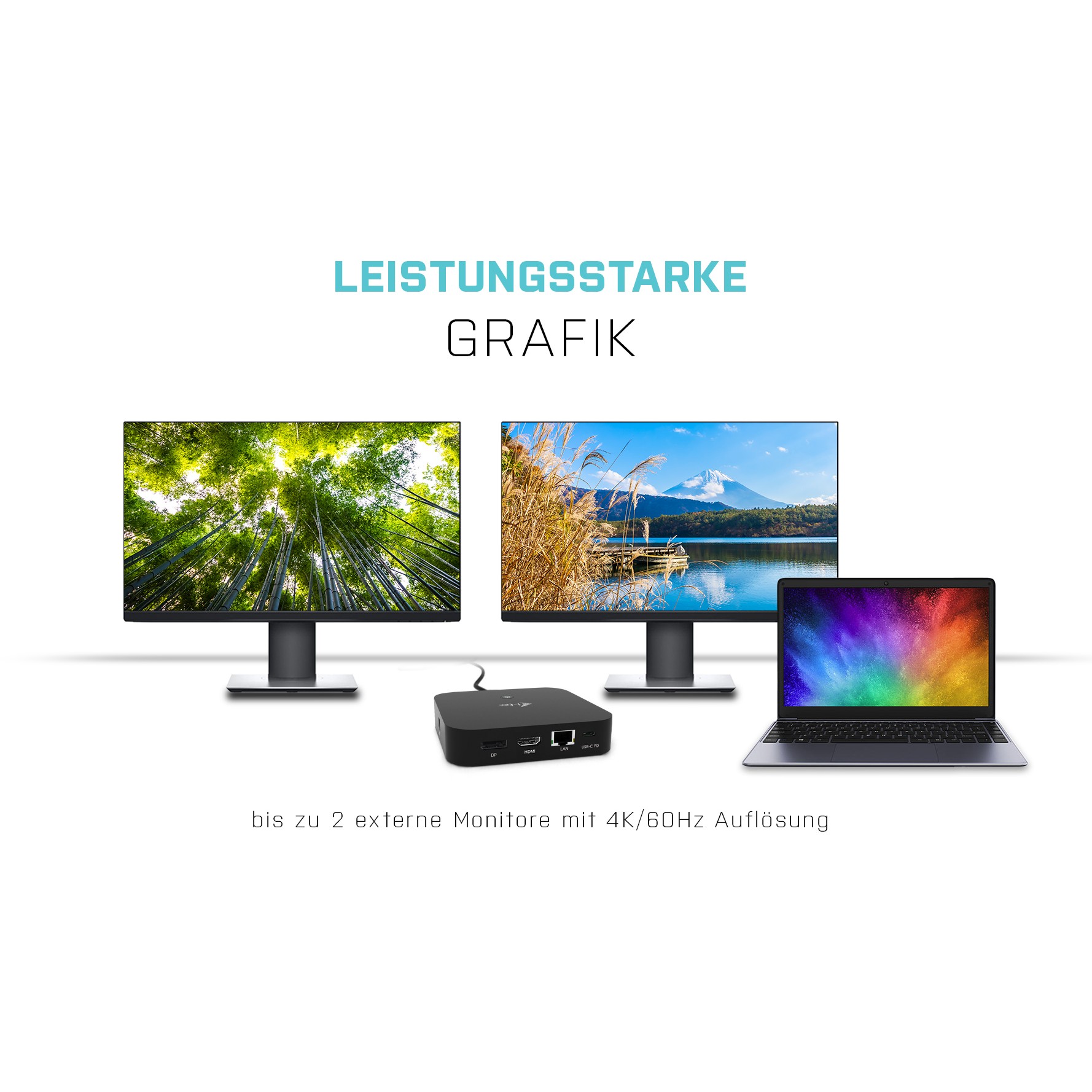 Docking stanica I-TEC USB-C HDMI DP DOCK PD100W-5