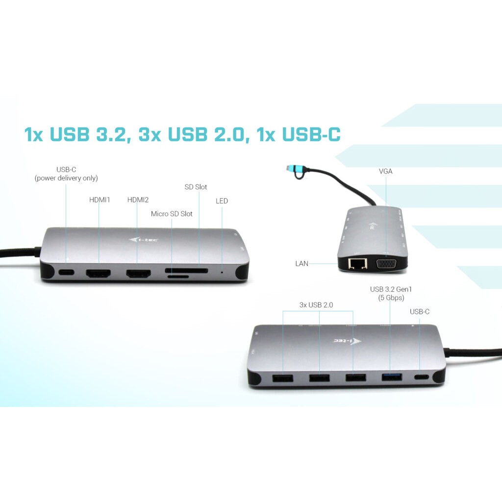 Docking stanica I-TEC USB 3.0 3X LCD NANO DOCK-2