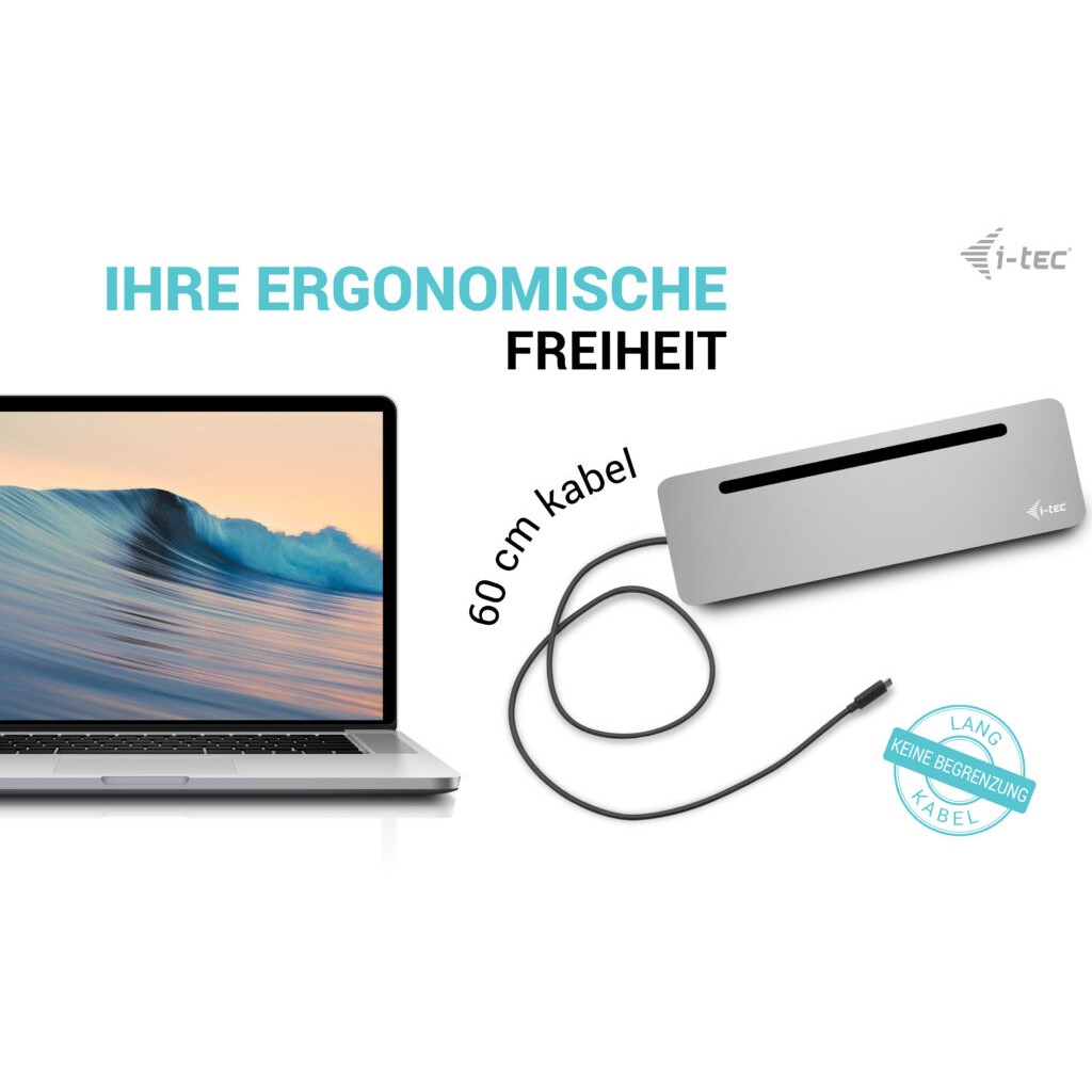 Docking stanica I-TEC USB-C ERGO 3X LCD DOCK-6