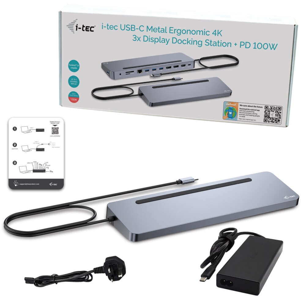Docking stanica I-TEC USB-C ERGO DOCK + punjač-2