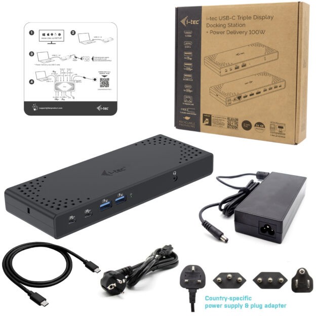 Docking station I-TEC D I-TEC Dockingstation USB-C/ USB4 Thunderbolt 3 + PD-2