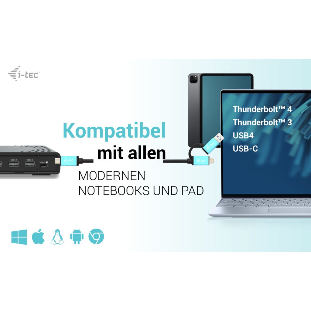 Docking station I-TEC D I-TEC Dockingstation USB-C/ USB4 Thunderbolt 3 + PD-5