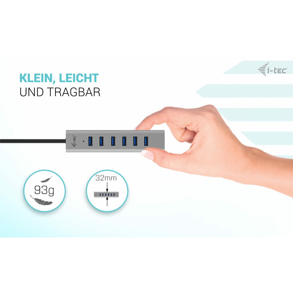 USB-C HUB I-TEC D I-TEC USB-C punjenje HUB 7 PORT-8