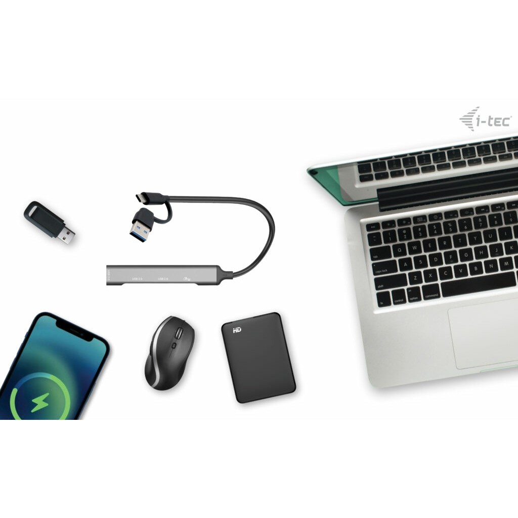 HUB I-TEC USB-A/USB-C 4 PORT HUB-2