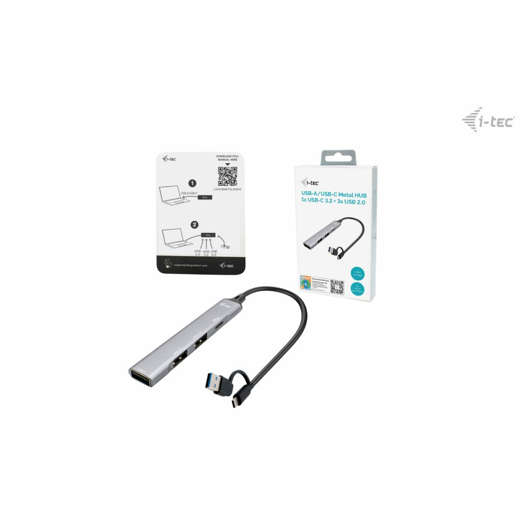 HUB I-TEC USB-A/USB-C 4 PORT HUB-3