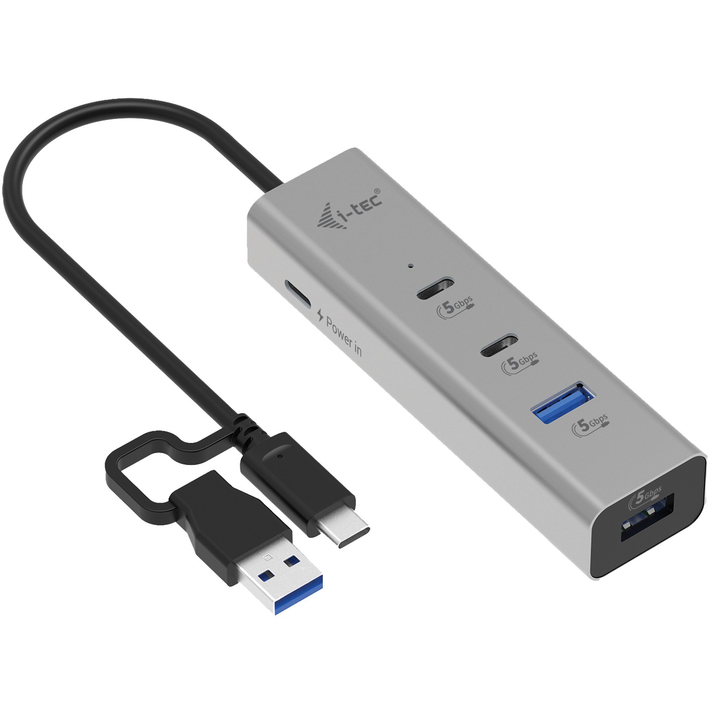HUB I-TEC Universal punjenje Metal 2x USB-C 3.2 Gen.1 + 2x USB-A 3.2 Gen.1 1x USB-C PD 85W-0