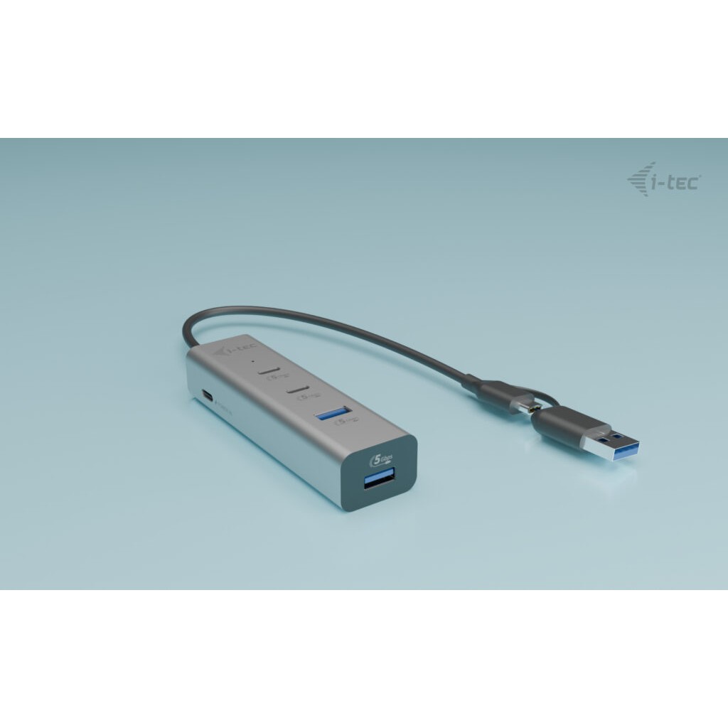 HUB I-TEC Universal punjenje Metal 2x USB-C 3.2 Gen.1 + 2x USB-A 3.2 Gen.1 1x USB-C PD 85W-1