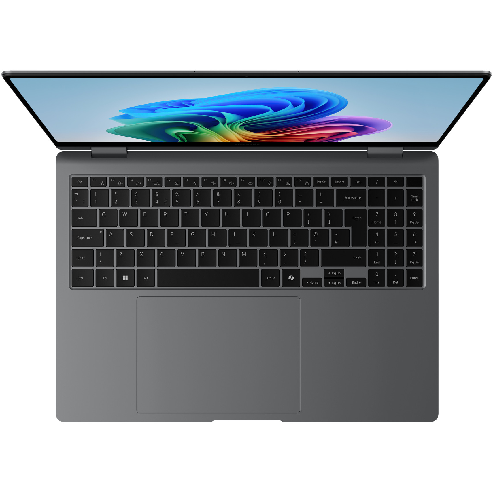 Laptop SAMSUNG Galaxy Book5 Pro 360 (16", AMOLED, WQXGA+, Touch, 120Hz, Intel Core Ultra 7 258V, 32GB, 1TB SSD, Intel Arc Graphics 140V, Windows 11 Home, Non-HR tipkovnica, siva)-1