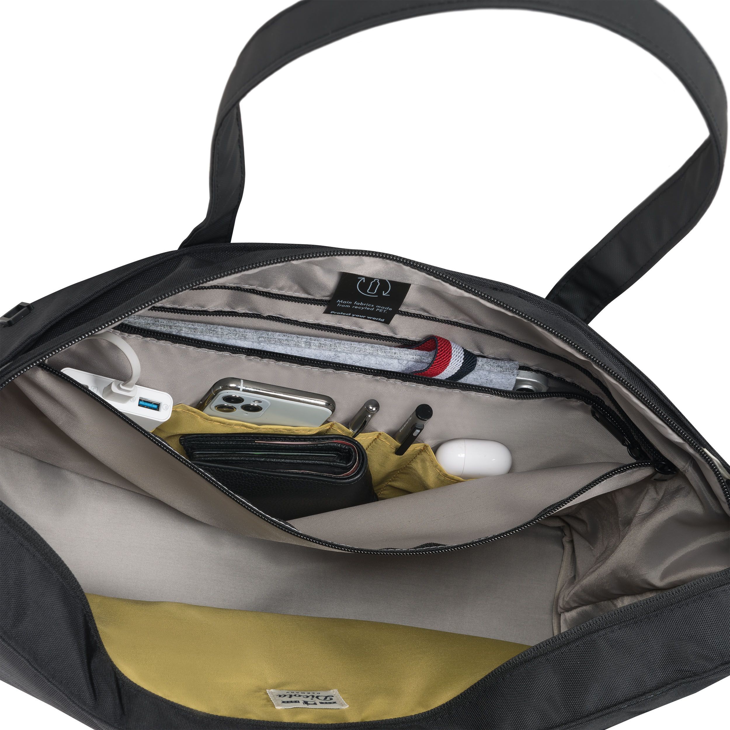 Torba za prijenosnik DICOTA Eco Shopper Motion 13-14.1" crna boja-6