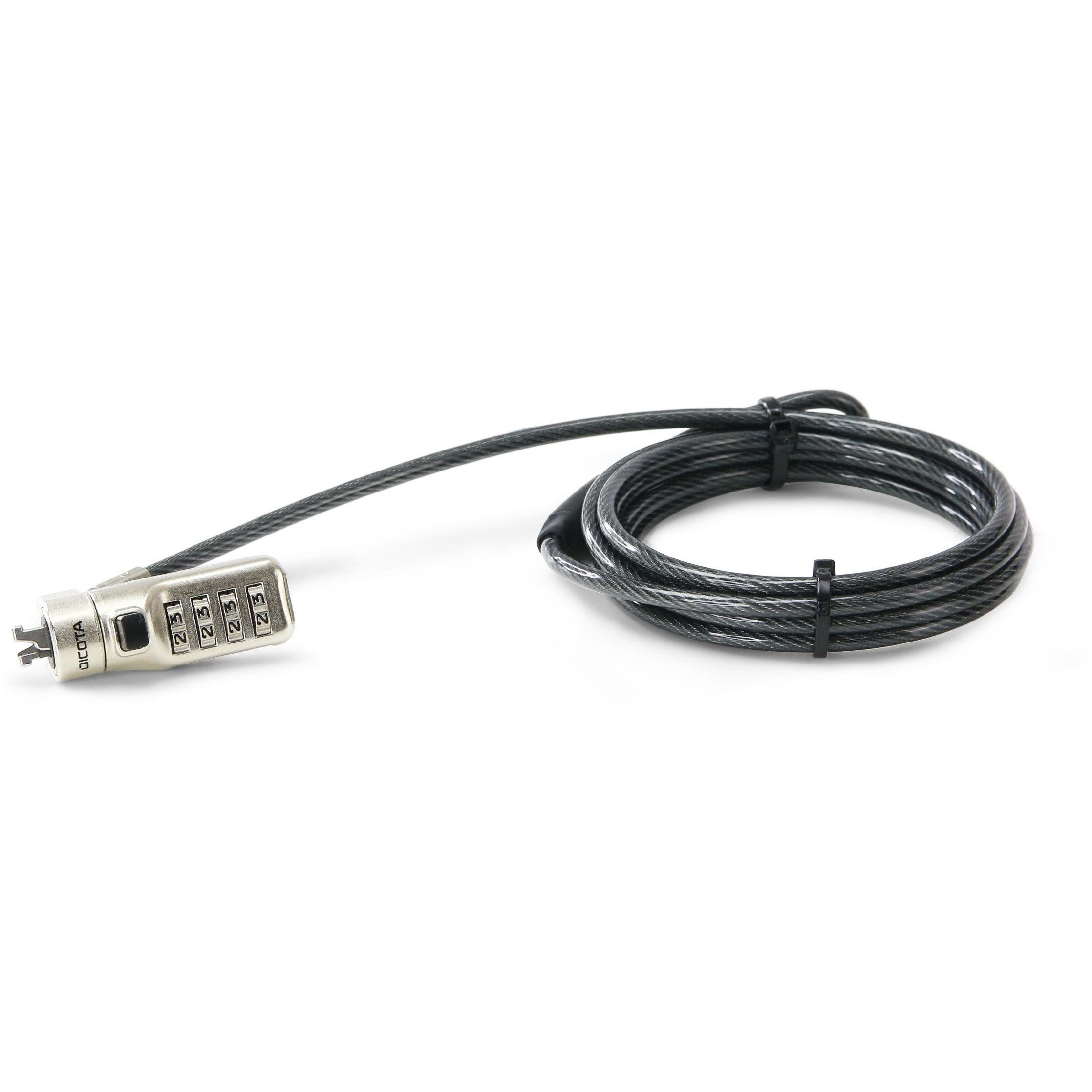 Kabel za zaključavanje DICOTA sigurnosna Cable N-Lock combi. 2.5x6mm slot.single-0