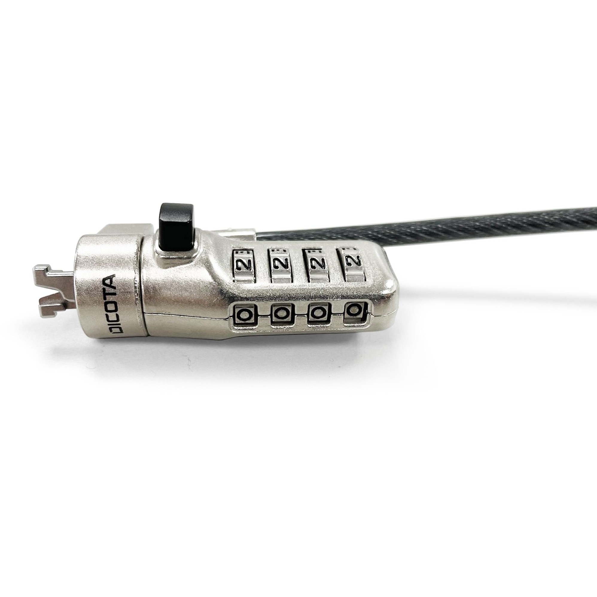 Kabel za zaključavanje DICOTA sigurnosna Cable N-Lock combi. 2.5x6mm slot.single-3
