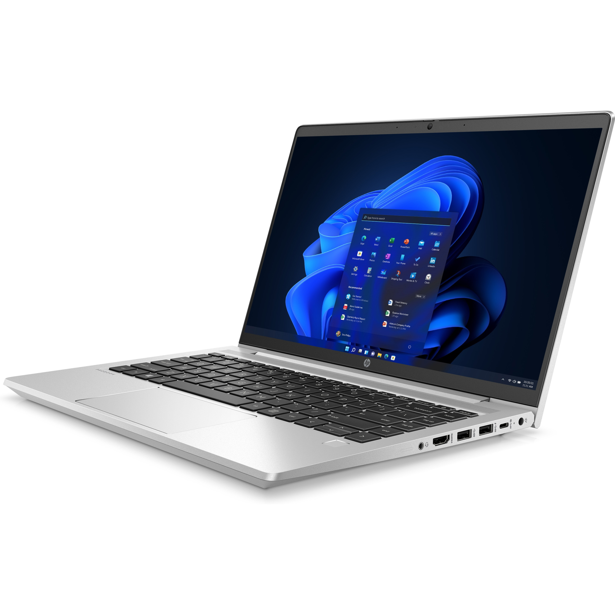 Laptop HP PROBOOK 445 G9 (14" FHD, Ryzen 5 5625U, 8GB RAM, 256GB SSD, Windows 11 Pro, hrvatska tipkovnica, srebrna) – internacionalna non HR tipkovnica-1
