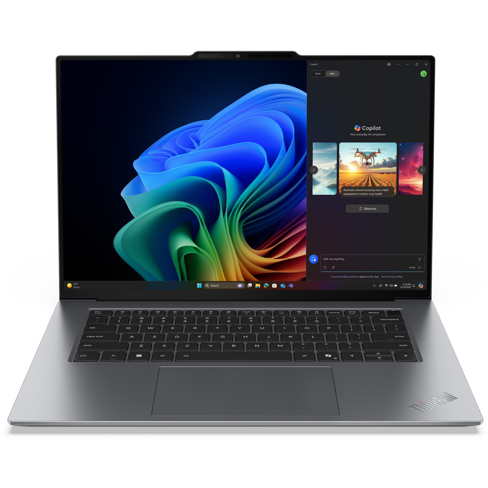 Laptop LENOVO ThinkPad X9-15 G1 15" Ultra7 258V (15", 2.8K, procesor, 32GB RAM, 1TB SSD, grafika, Windows 11 Pro, hrvatska tipkovnica, boja) – internacionalna non HR tipkovnica