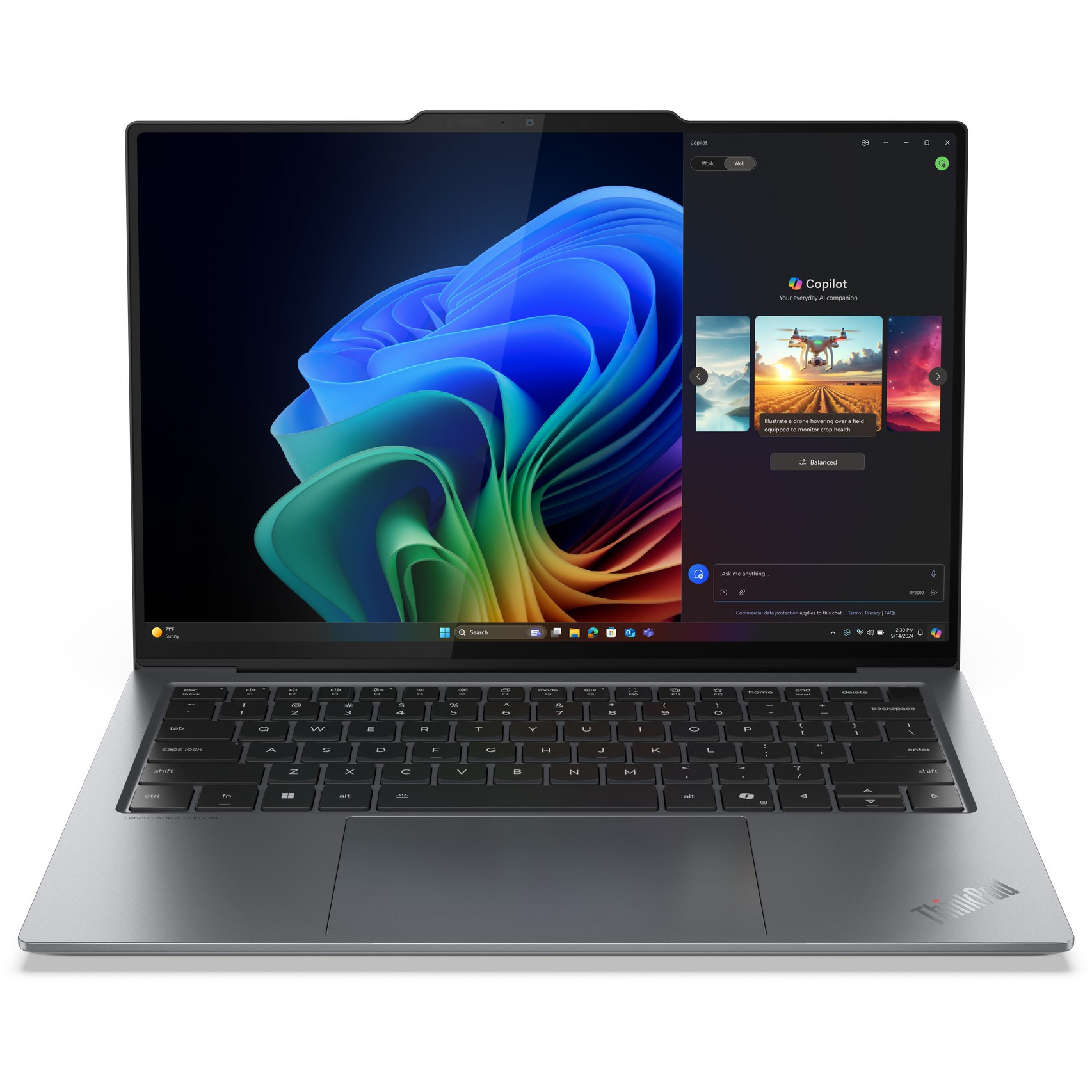 Laptop LENOVO ThinkPad X9-14 G1 14" Ultra7 258V (32GB RAM, 1TB SSD, 2.8K, Windows 11 Pro) – internacionalna non HR tipkovnica