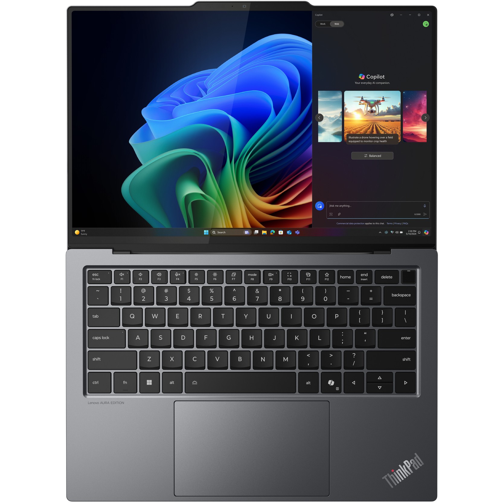 Laptop LENOVO ThinkPad X9-14 G1 14" Ultra7 258V (32GB RAM, 1TB SSD, 2.8K, Windows 11 Pro) – internacionalna non HR tipkovnica-7