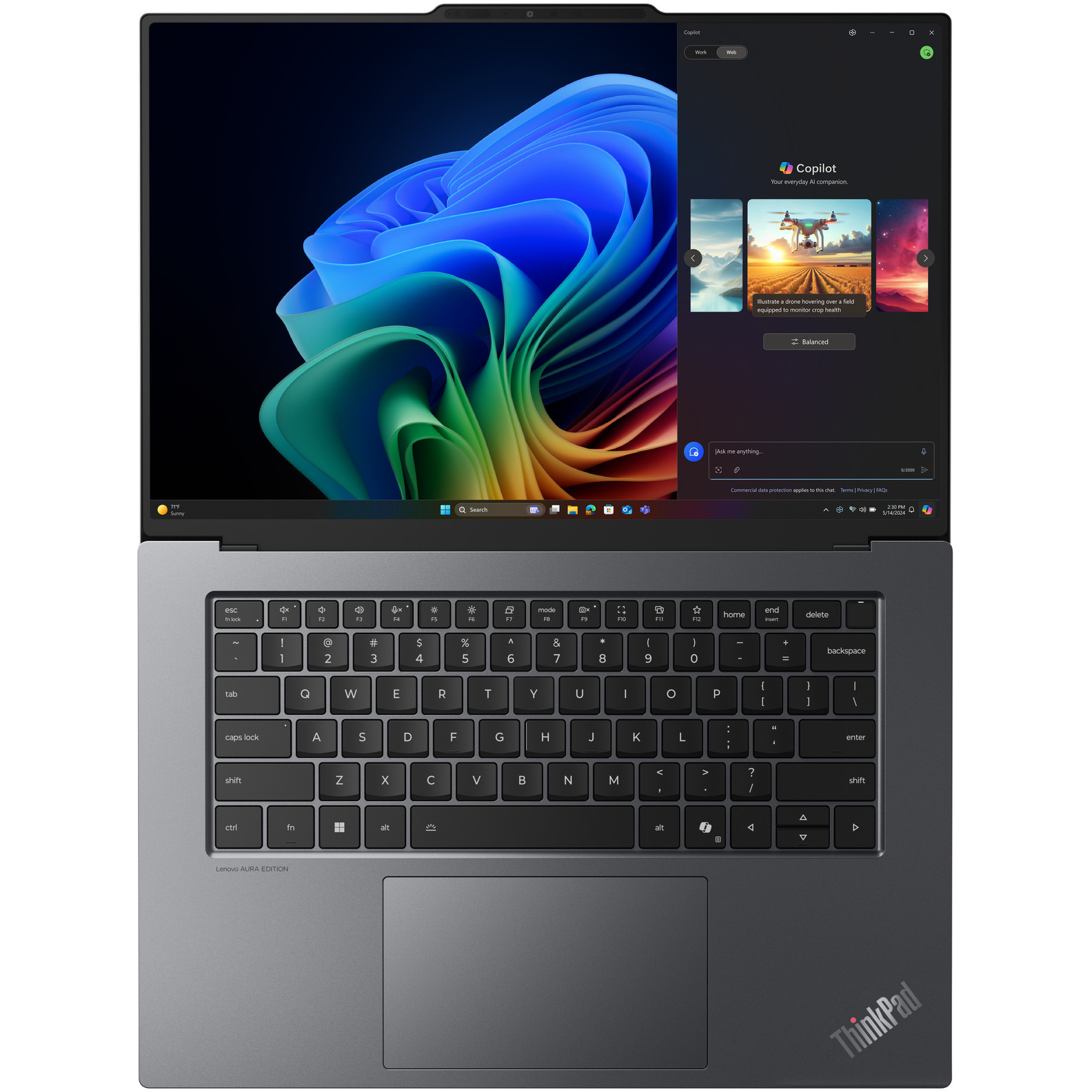 Laptop LENOVO ThinkPad X9-15 G1 15" Ultra7 258V (15", 2.8K, procesor, 32GB RAM, 1TB SSD, grafika, Windows 11 Pro, crna boja) – internacionalna non HR tipkovnica-15