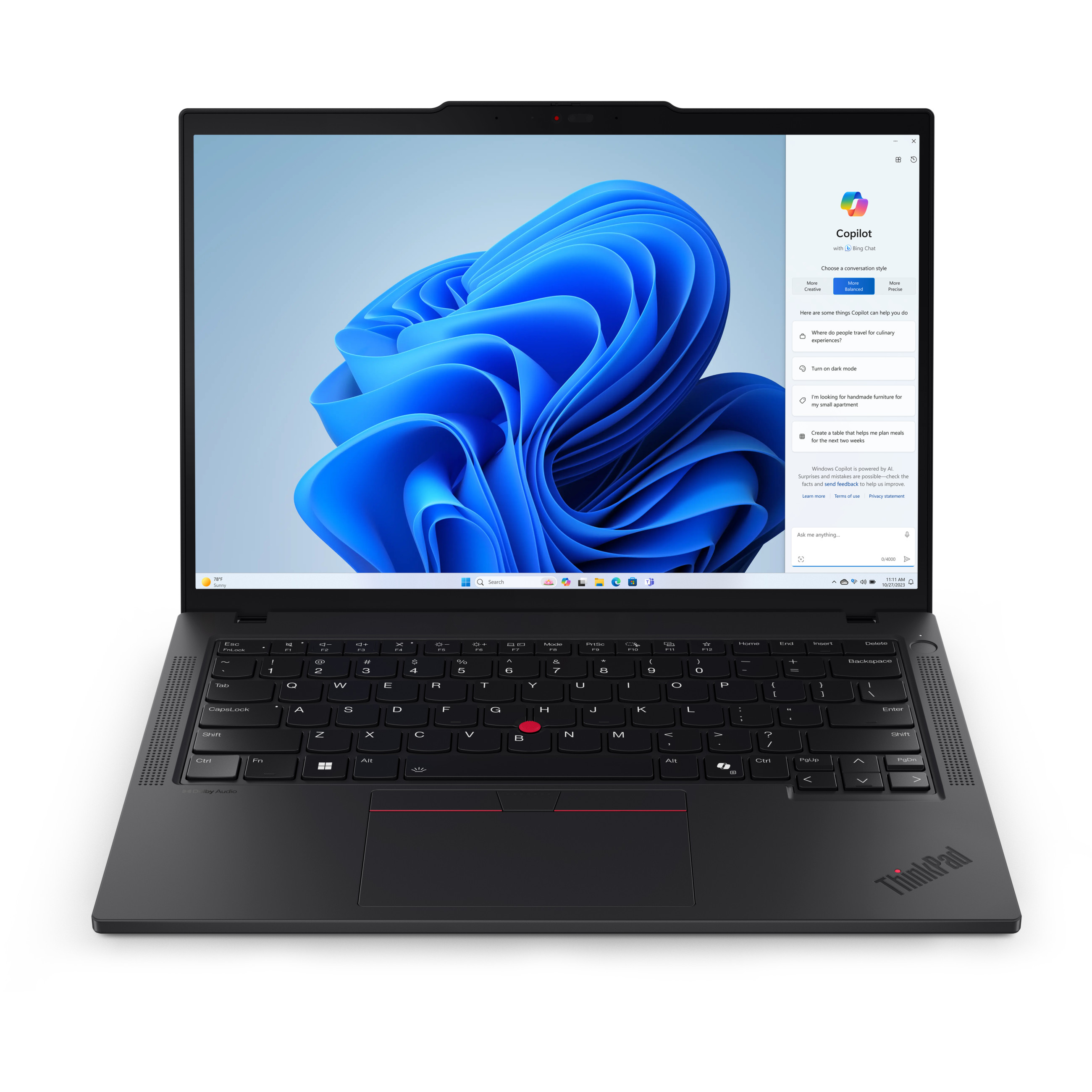 Laptop LENOVO ThinkPad P14s AMD G5 (14" WUXGA, R7-8840HS, 32GB RAM, 1TB SSD, Windows 11 Pro) – internacionalna non HR tipkovnica