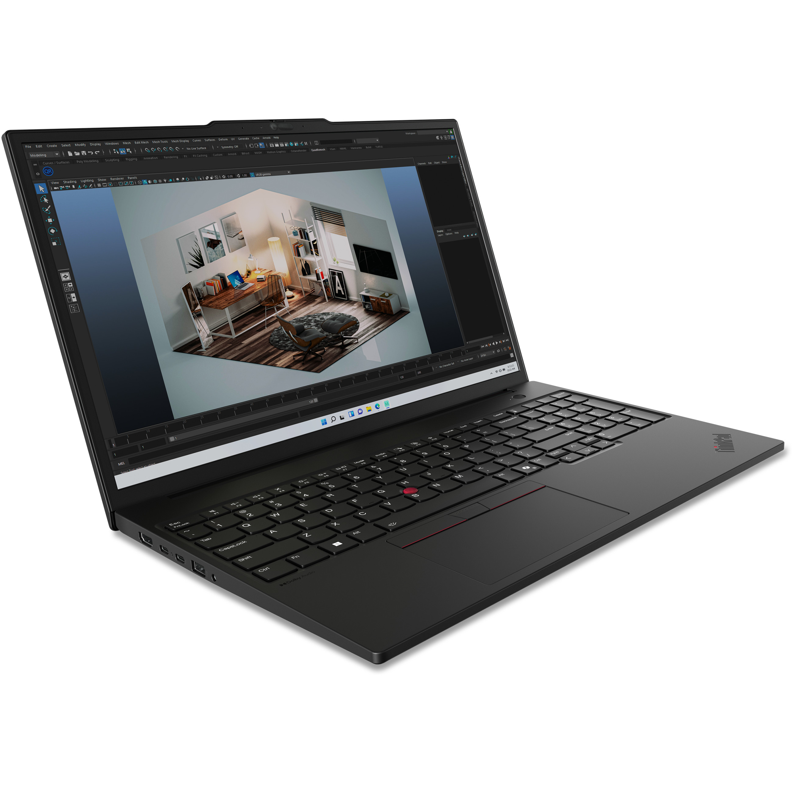 Laptop LENOVO ThinkPad P16s G3 16" Ultra 7-155H (16" FHD, Intel Core i7, 32GB RAM, 1TB SSD, NVIDIA RTX 500, Windows 11 Pro, hrvatska tipkovnica, crna) – internacionalna non HR tipkovnica-3