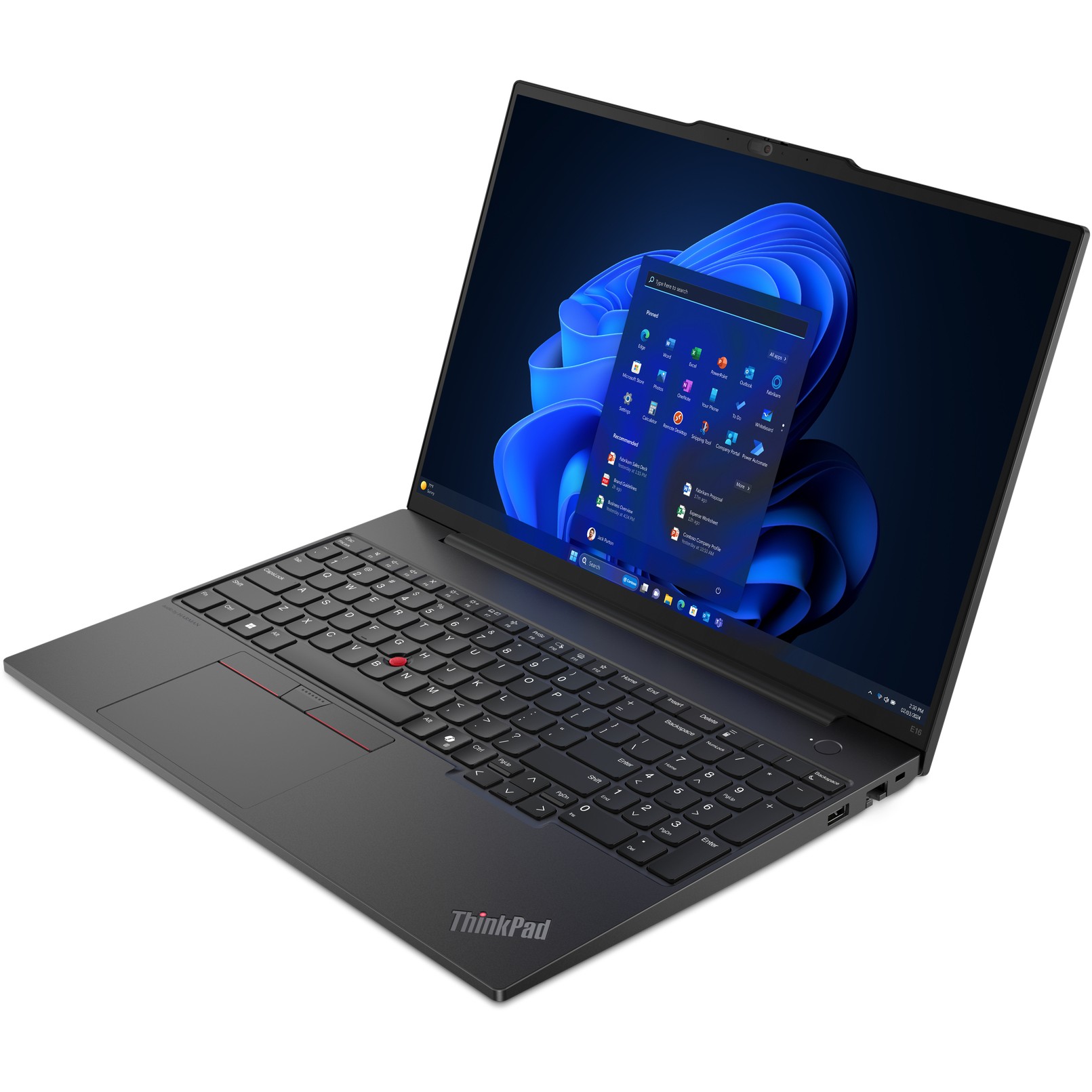 Laptop LENOVO ThinkPad E16 AMD G2 16" (R5-7535HS, 32GB RAM, 1TB SSD, WUXGA, Windows 11 Pro) – internacionalna non HR tipkovnica-1