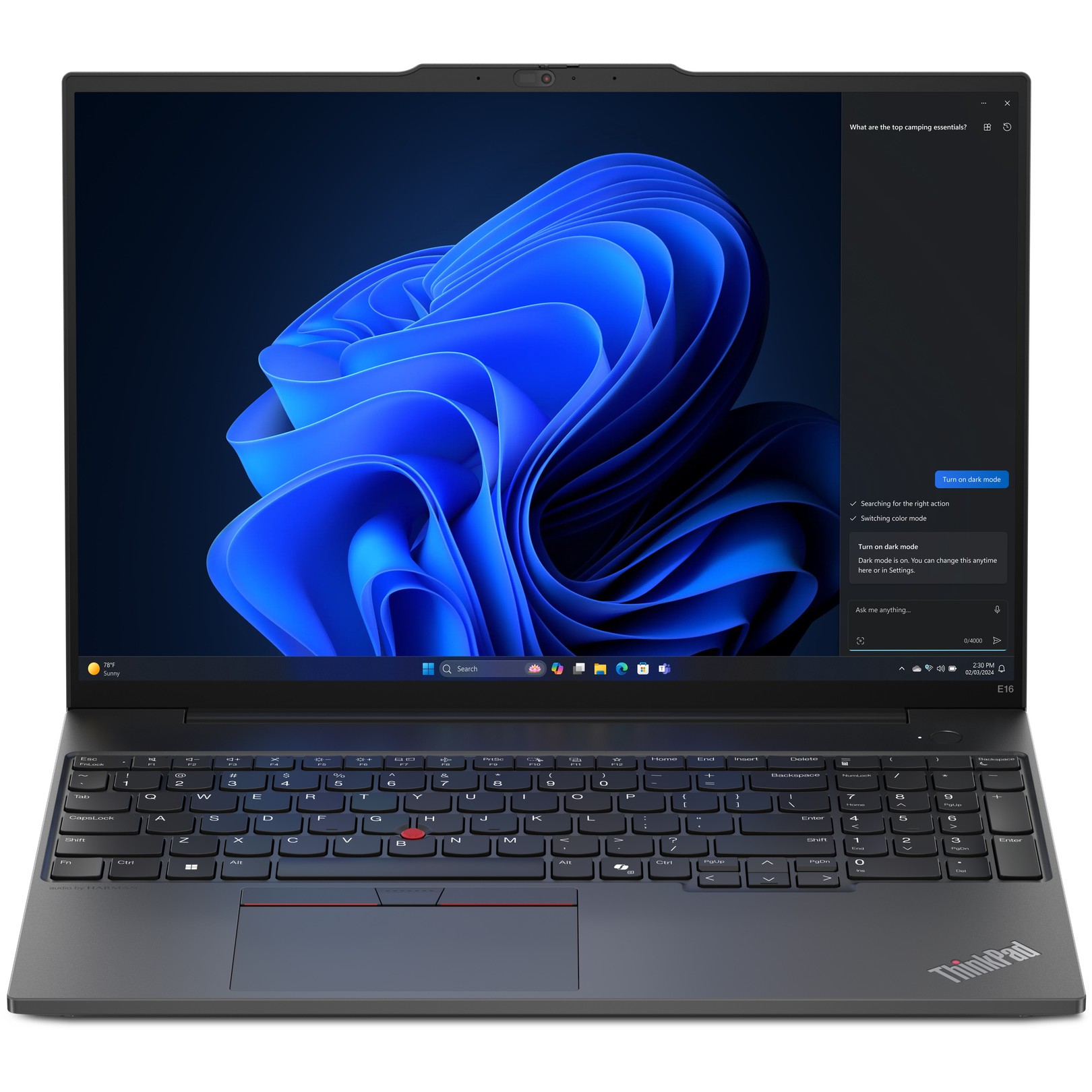 Laptop LENOVO ThinkPad E16 AMD G2 16" (R5-7535HS, 32GB RAM, 1TB SSD, WUXGA, Windows 11 Pro) – internacionalna non HR tipkovnica-3