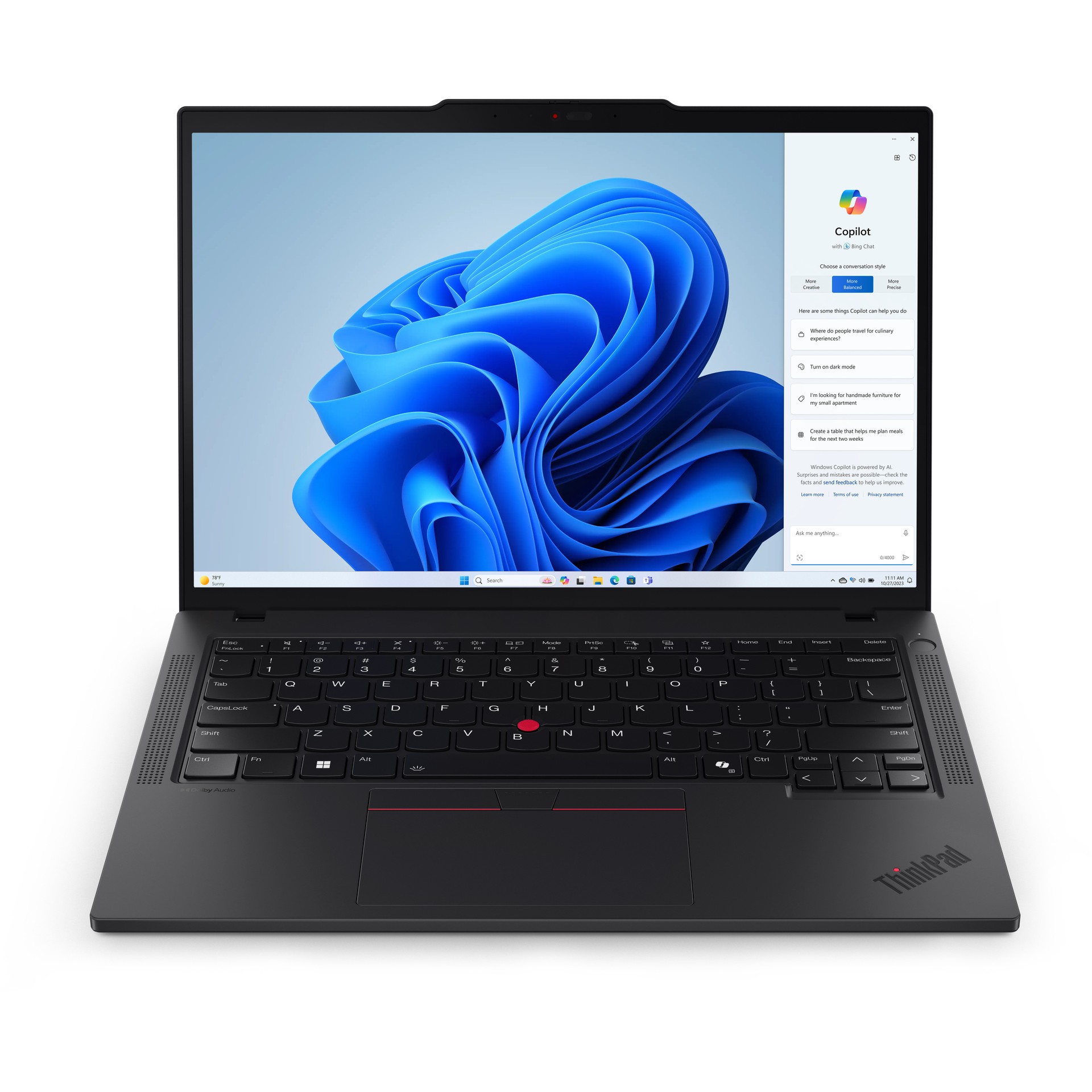 Laptop LENOVO ThinkPad T14 G5 14" (rezolucija WUXGA, procesor Ultra7 155U, RAM 32GB, SSD 1TB, grafika integrirana, OS Windows 11 Pro) – internacionalna non HR tipkovnica-0