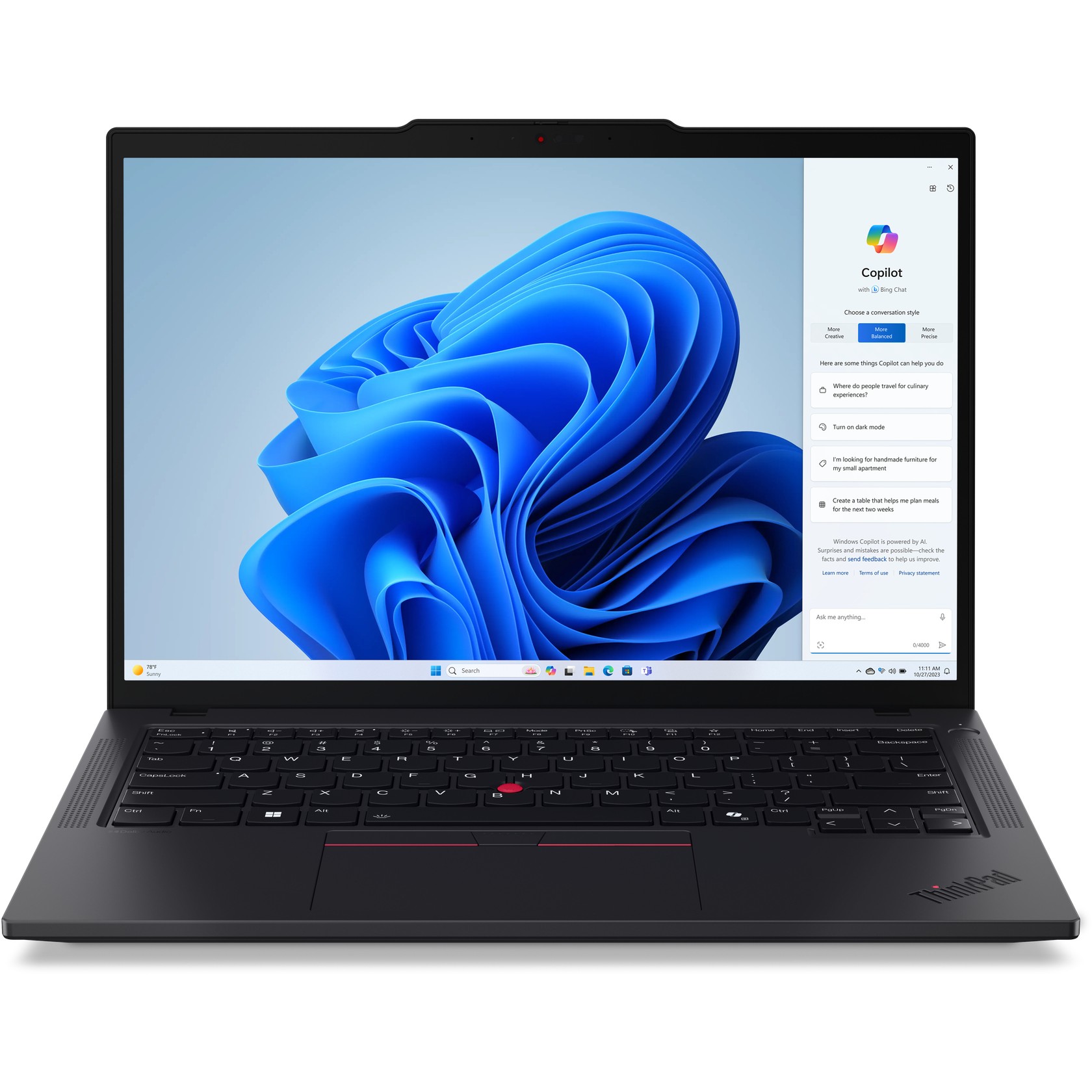 Laptop LENOVO ThinkPad T14 G5 14" (rezolucija WUXGA, procesor Ultra7 155U, RAM 32GB, SSD 1TB, grafika integrirana, OS Windows 11 Pro) – internacionalna non HR tipkovnica-7