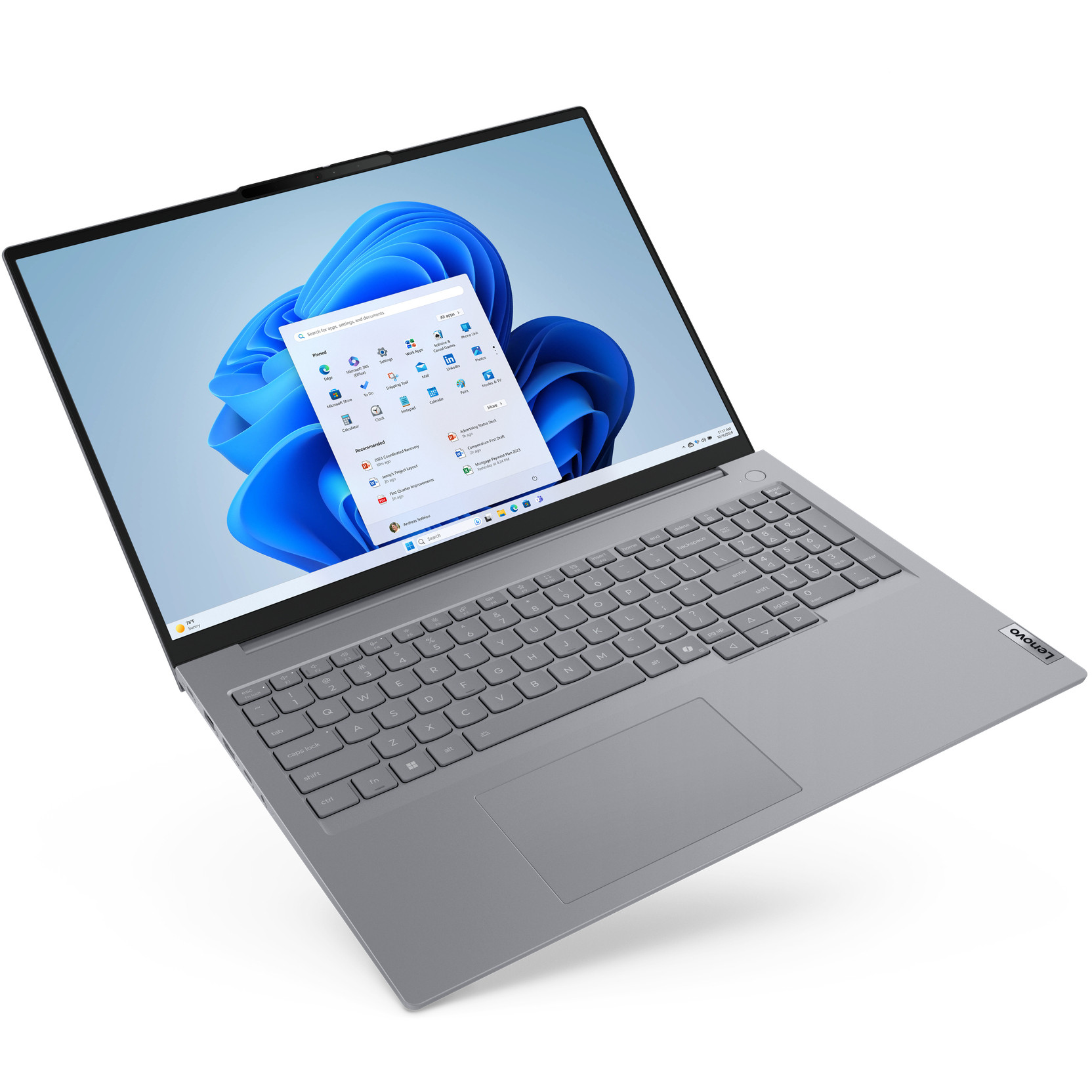 Laptop LENOVO ThinkBook 16 G8 CU5 225U (16" FHD, Intel Core i5, 16GB RAM, 512GB SSD, Windows 11 Pro, Arctic Grey)-12