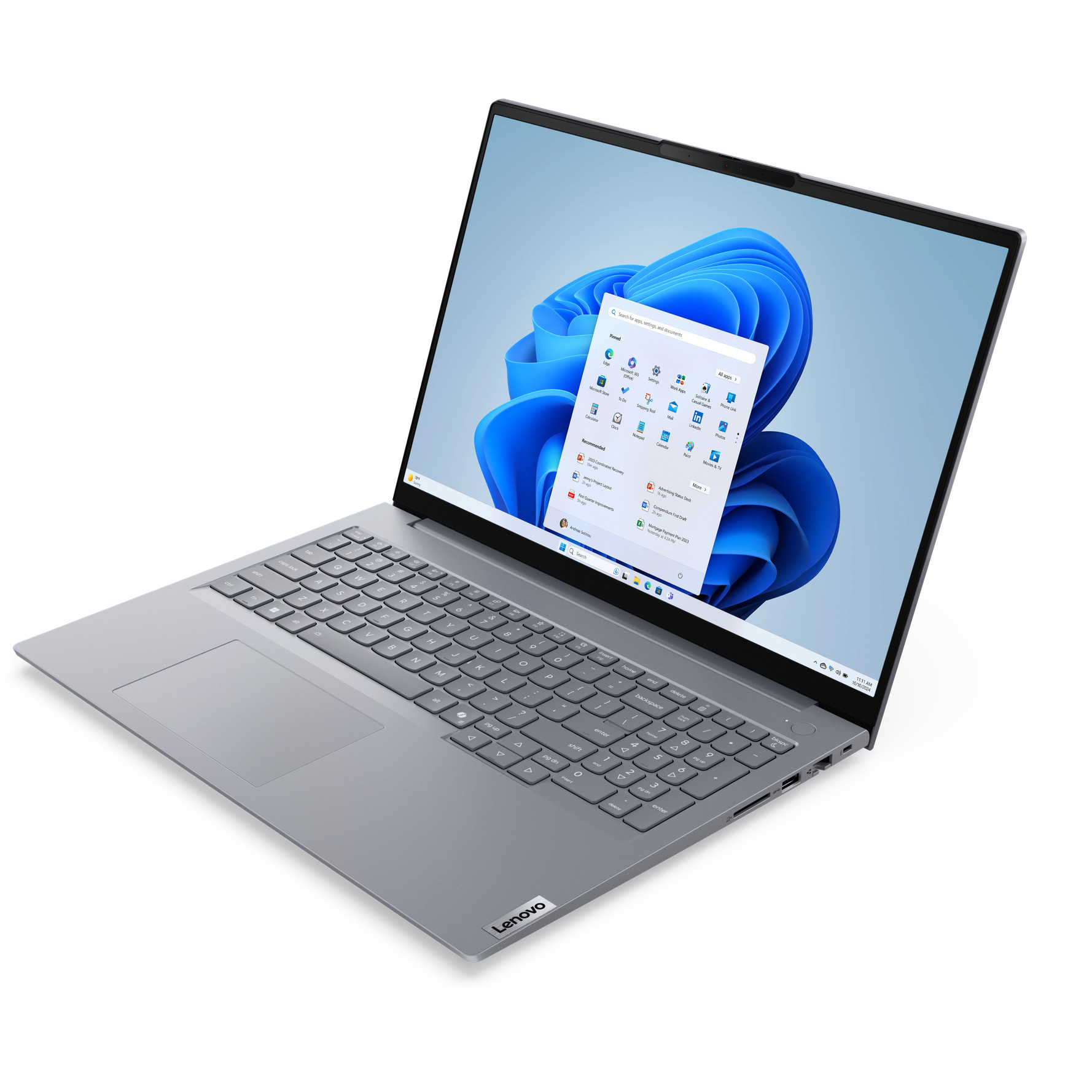 Laptop LENOVO ThinkBook 16 G8 (40.64 cm, WUXGA, Intel Core Ultra 7 255H, 16GB RAM, 512GB SSD, UMA, Windows 11 Pro, Arctic Grey) – internacionalna non HR tipkovnica-8