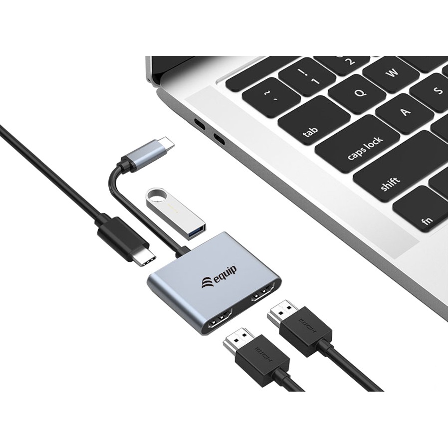 Dock oprema EQUIP Dock USB-C->2xHDMI.USB 3.0.100WPD 15cm-1