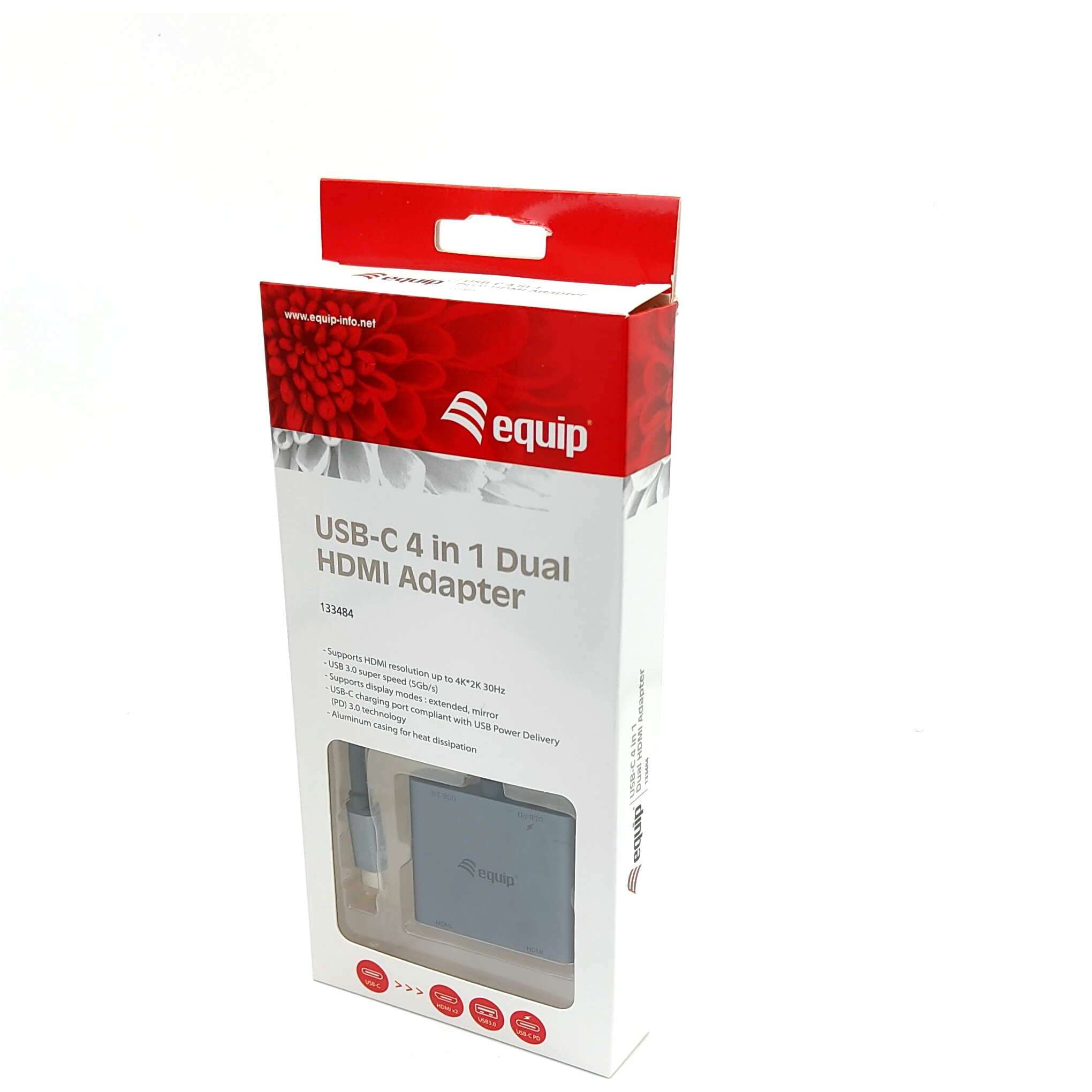 Dock oprema EQUIP Dock USB-C->2xHDMI.USB 3.0.100WPD 15cm-6