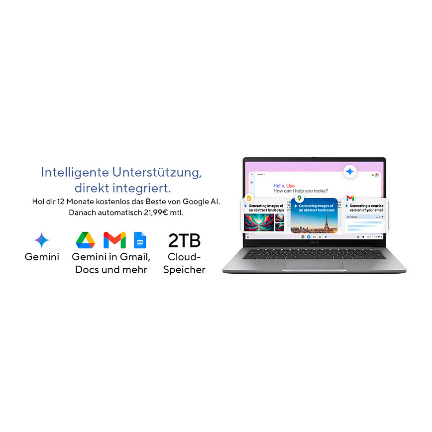 Laptop ASUS Chromebook CX3 14" 3-N355 8 128 CX1405CTA-MW0355 (14", 1920x1080, Intel N3550, 8GB RAM, 128GB SSD, ChromeOS, hrvatska tipkovnica, bijela boja) – internacionalna non HR tipkovnica-5