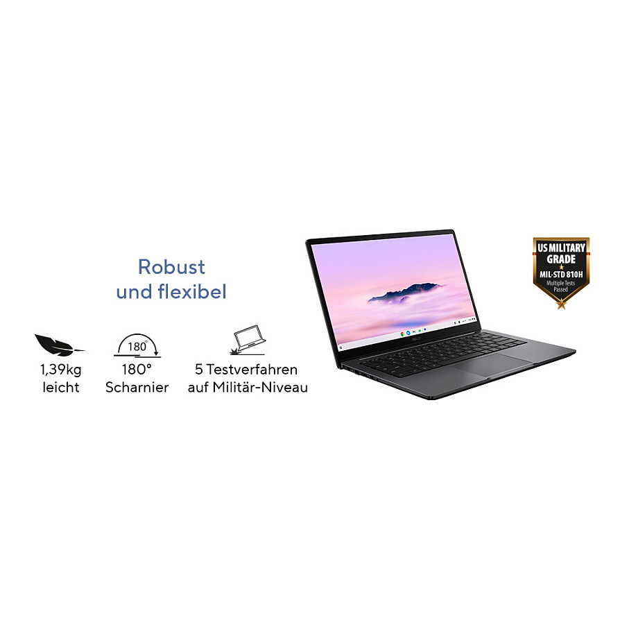 Laptop ASUS Chromebook CX3 14" 3-N355 8 128 CX1405CTA-MW0355 (14", 1920x1080, Intel N3550, 8GB RAM, 128GB SSD, ChromeOS, hrvatska tipkovnica, bijela boja) – internacionalna non HR tipkovnica-7