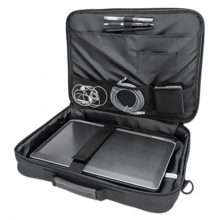 Torba za laptop MANHATTAN Cambridge Clamshell 15.6" crna boja-6