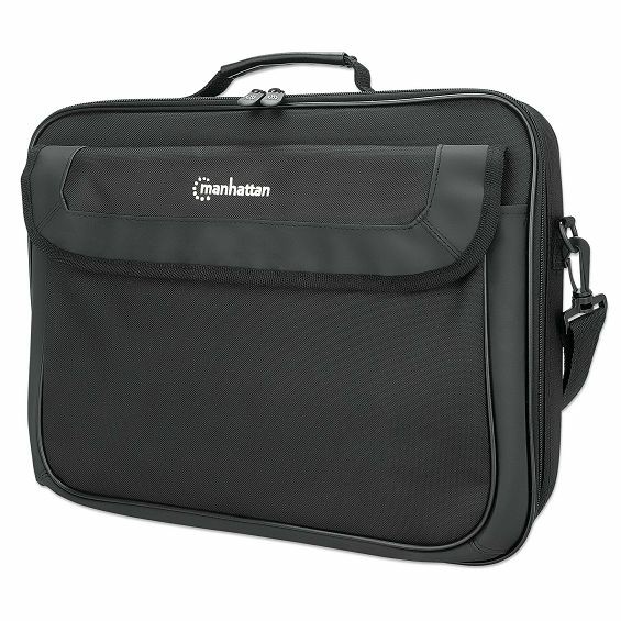 Torba za laptop MANHATTAN Cambridge Clamshell 15.6" crna boja-5