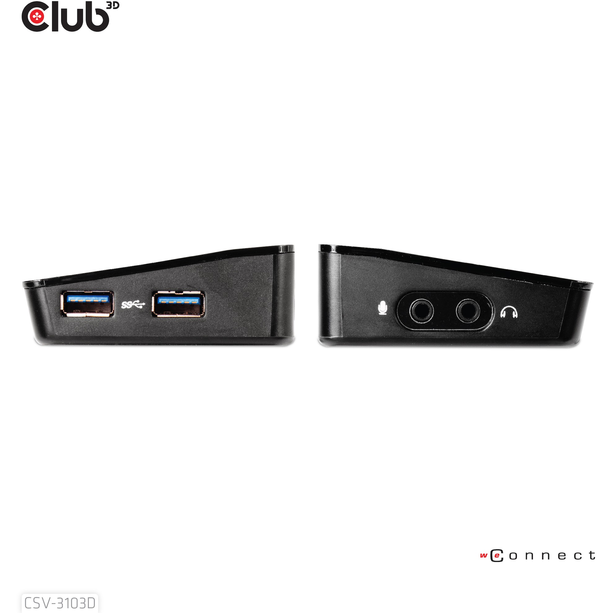 Docking stanica Club 3D 4K USB3 ->3xUSB3/HDMI/DP/DVI crna boja-10