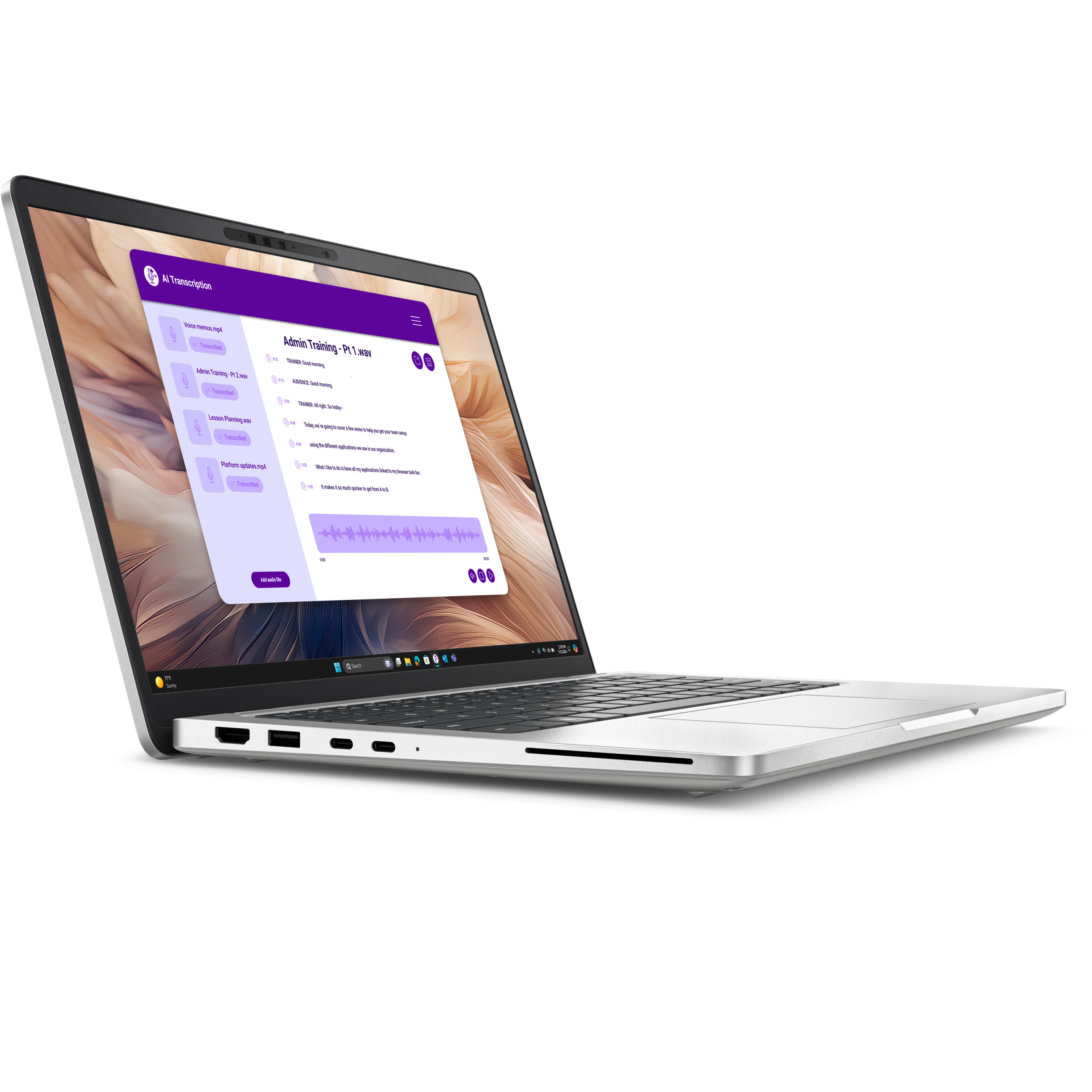 Laptop DELL Pro 13 Plus PB13250 U5-235U (13.3" FHD, Intel Core i5, 16GB RAM, 512GB SSD, Intel Iris Xe, Windows 10, hrvatska tipkovnica, srebrna boja) – internacionalna non HR tipkovnica-1